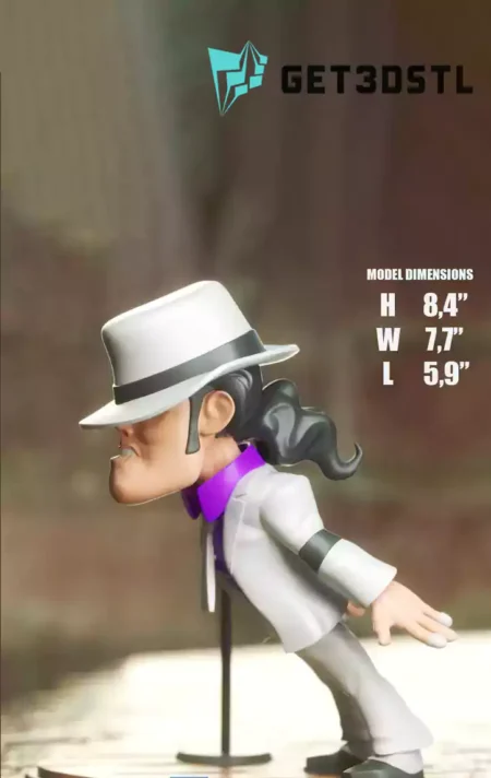 Michael Jackson Chibi STL 3D Print Files