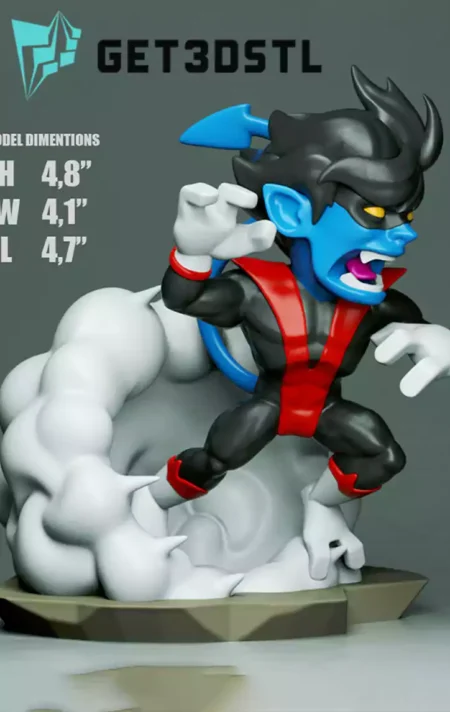 Nightcrawler Chibi STL 3D Print Files