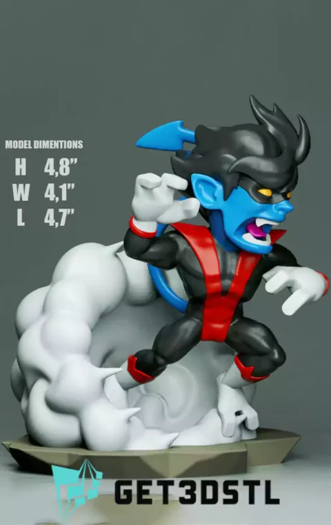 Nightcrawler Chibi STL 3D Print Files