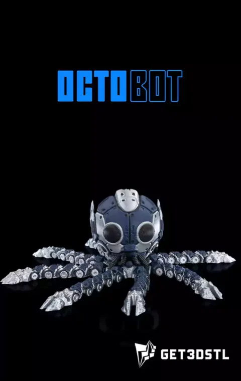 Octobot Robot Octopus STL 3D Print Files