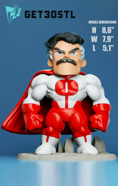 Omni Man Chibi STL 3D Print Files