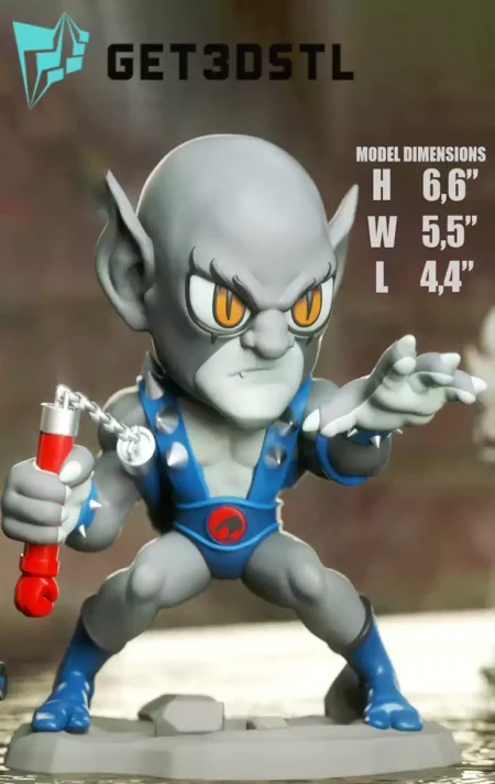 Panthro Chibi STL 3D Print Files