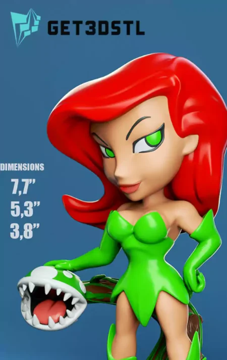 Poison Ivy Chibi STL 3D Print Files