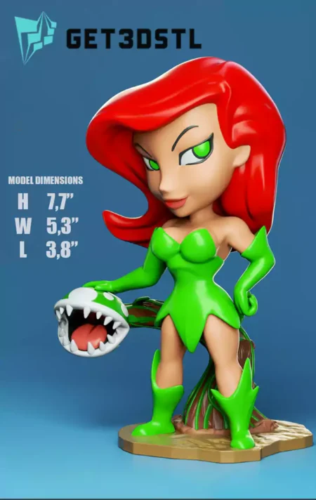 Poison Ivy Chibi STL 3D Print Files
