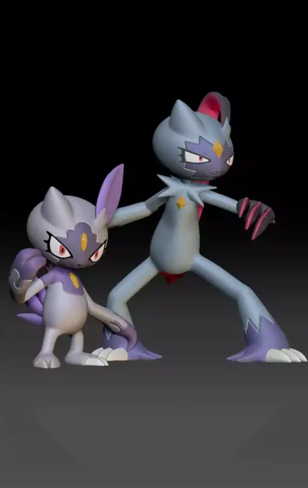 Pokemon Hisuian Sneasel Sneasler STL 3D Print Model