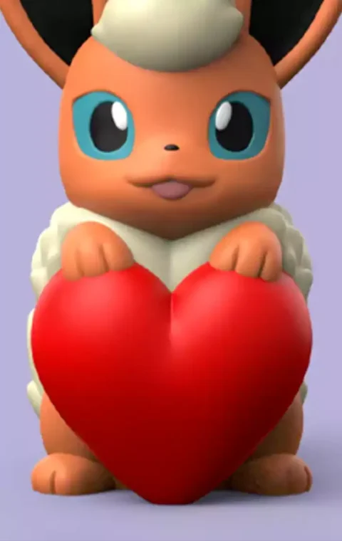 Pokemon Valentine Flareon STL 3D Print Model