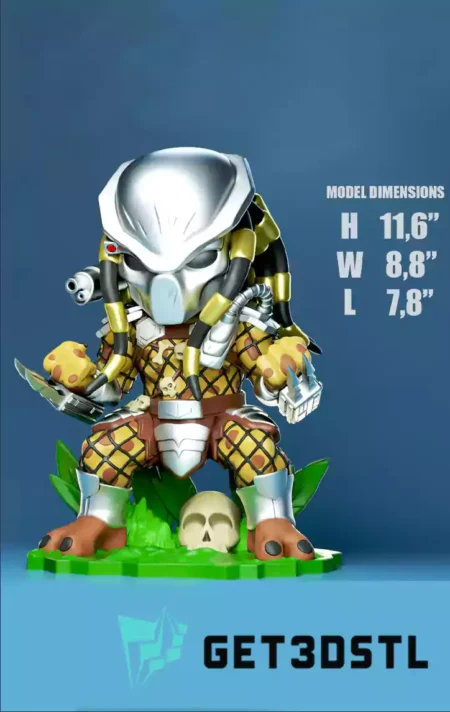 Predator Chibi STL 3D Print Files