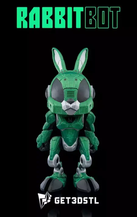Rabbitbot 3D Printed Robot STL 3D Print Files