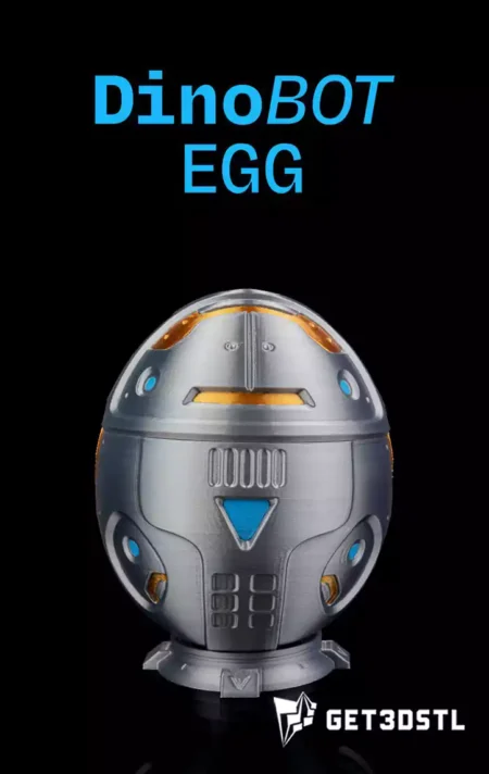 Robot Dinosaur Egg STL 3D Print Files