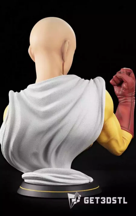 Saitama Bust STL 3D Print Model