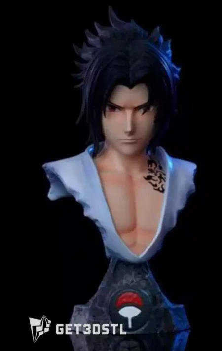 Sasuke Uchiha Bust 3D Print STL Model