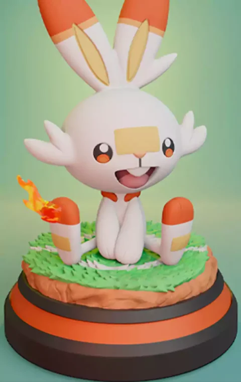 Scorbunny 3D Printing Model STL Files