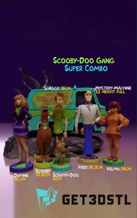 Super-Combo Scooby-Doo Gang STL Files