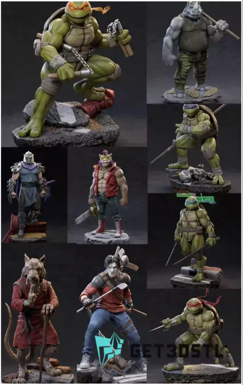 TMNT Pack 3D Print STL Files
