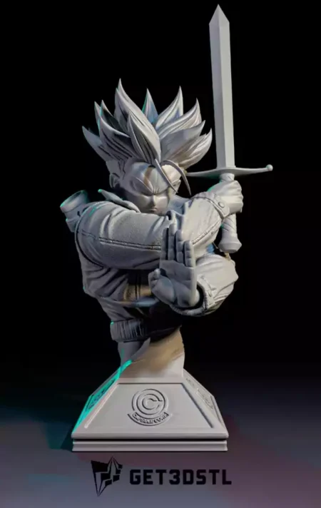 Trunks in Action Bust 3D Print STL Model