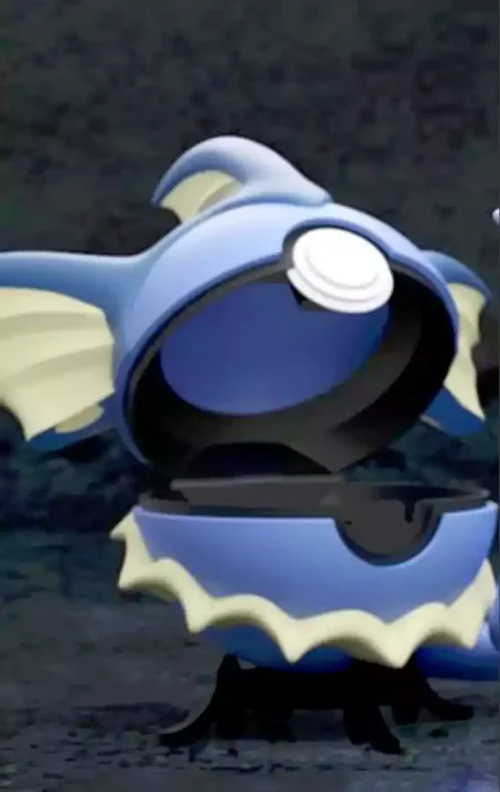 Vaporeon in Pokeball STL 3D Print Model