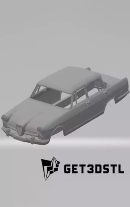 Alfa Romeo 2000 1957 Body Car STL File