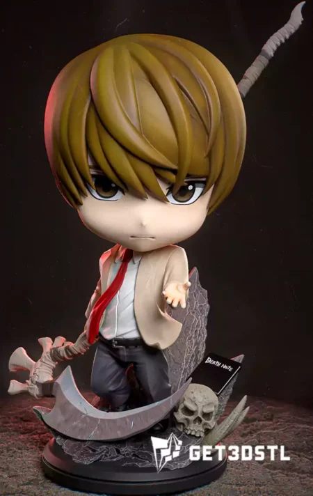 Chibi Yagami Light Death Note 3D STL Files