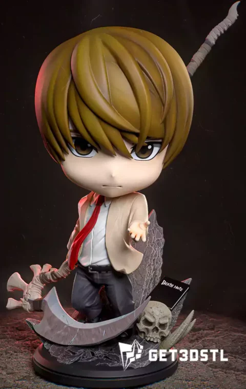 Chibi Yagami Light Death Note 3D STL Files