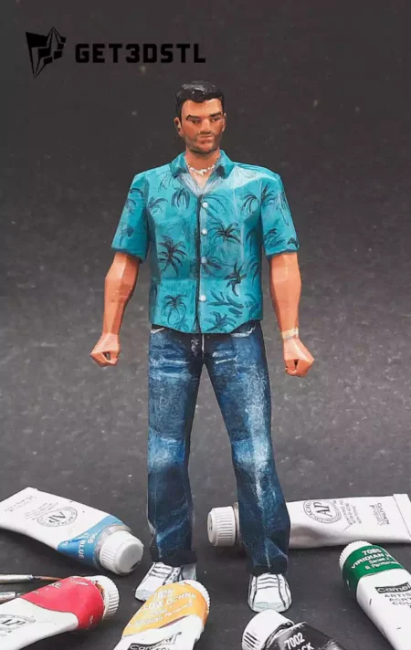 Tommy Vercetti 3D STL Print Model