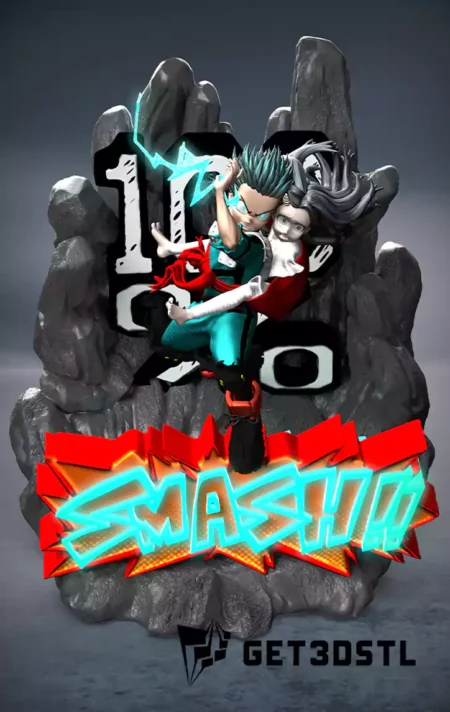 Deku 100% Smash STL 3D Model