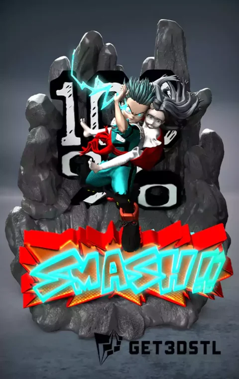 Deku 100% Smash STL 3D Model