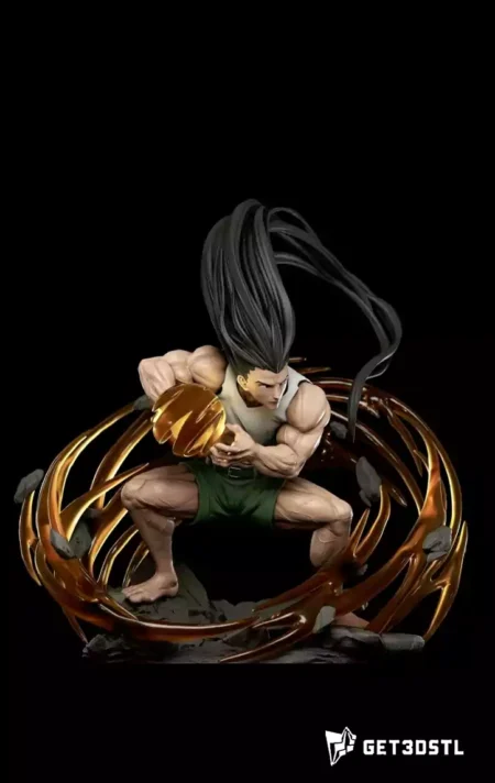 Hunter X Hunter Adult Gon STL 3D Print Model