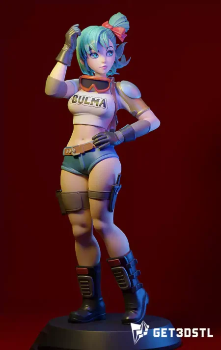 Bulma Dragon Ball NSFW Mini STL 3D Print Model