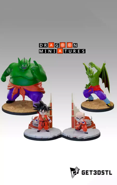 Dragon Ball Miniatures Pack STL 3D Print Files