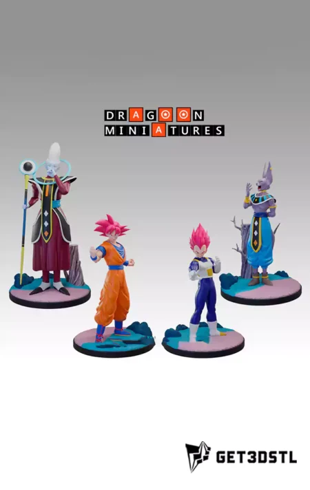 Dragon Ball Miniatures Super Pack STL 3D Print Files