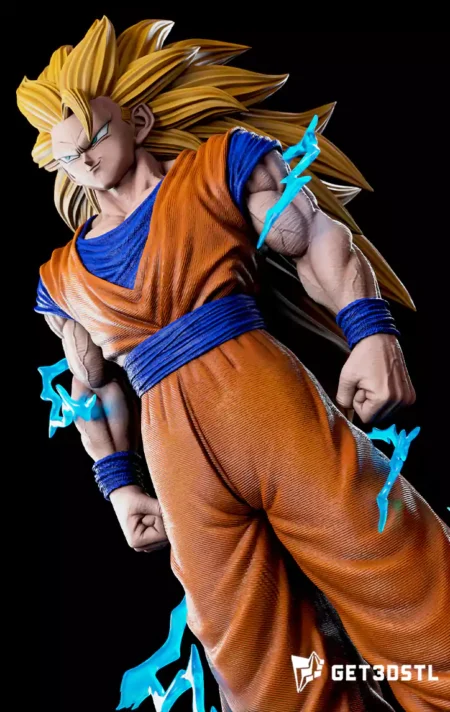 Goku SSJ3 Dragonball 1/6 STL 3D Print Files