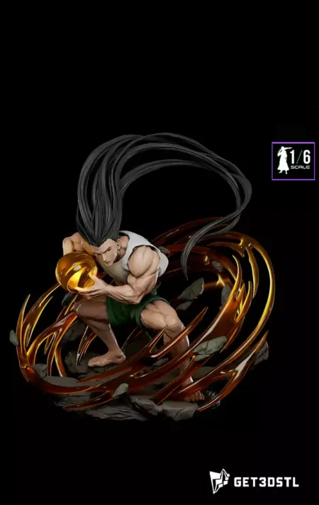Hunter X Hunter Adult Gon STL 3D Print Model