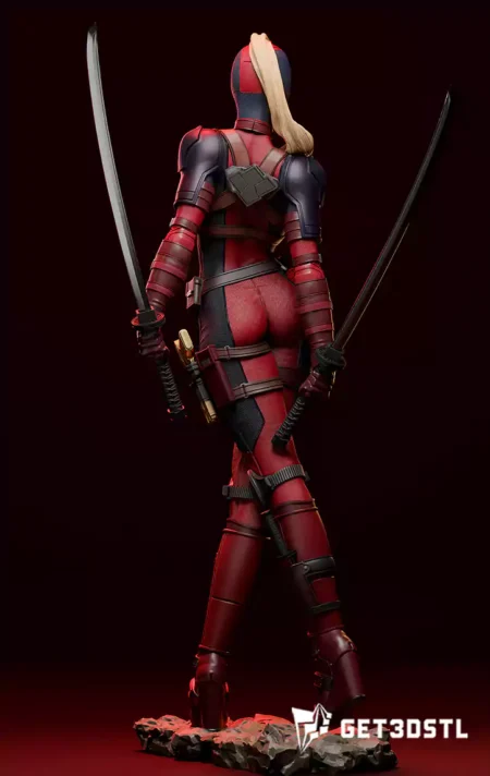 Lady Deadpool STL 3D Print Files