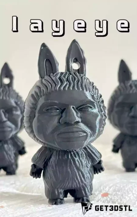 Layeye Kanye West Labubu STL 3D Print Files