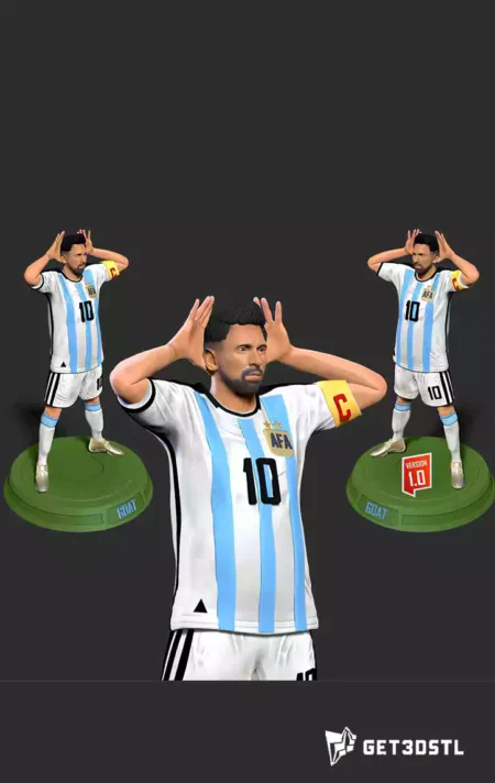 Lionel Messi World Cup 2022 STL 3D Model