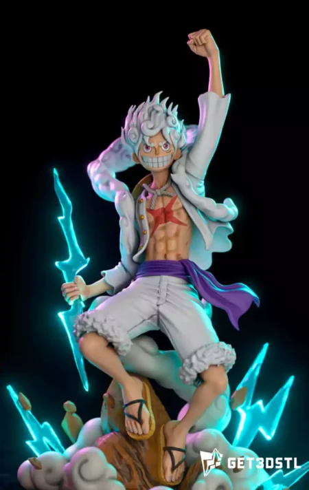 Luffy GEAR 5 ONE PIECE STL 3D Print Model