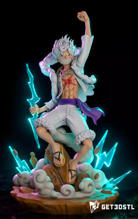 Luffy GEAR 5 ONE PIECE STL 3D Print Model