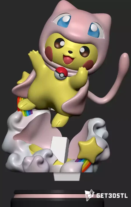 Pokemon Pikachu Mew Cosplay STL 3D Printing