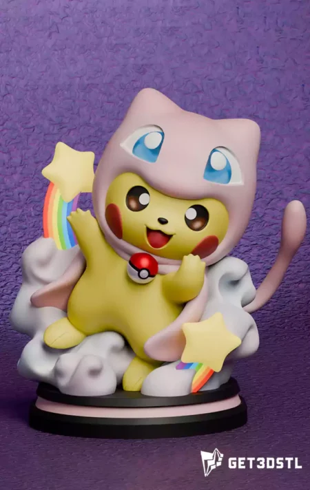 Pokemon Pikachu Mew Cosplay STL 3D Printing