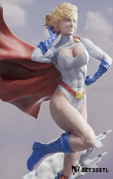 Power Girl STL 3D Print Files