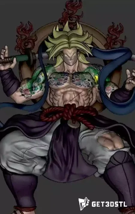 Broly Samurai STL Dragon Ball 3D Print Model