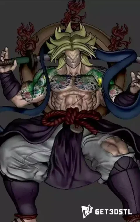 Broly Samurai STL Dragon Ball 3D Print Model