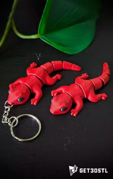 Flexi Salamander STL 3MF Articulated 3D Print