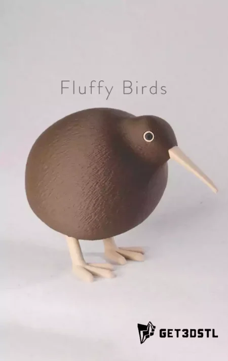 Bird STL Pack Fluffy, Grumpy & Vogel 3D Models