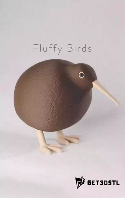 Bird STL Pack Fluffy, Grumpy & Vogel 3D Models