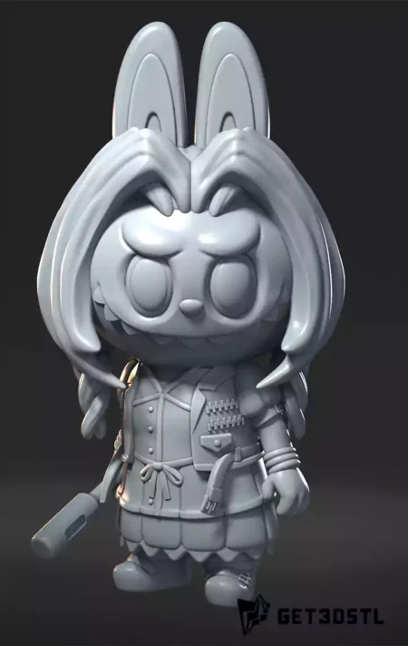 Labubu Aerith STL 3D Print Model
