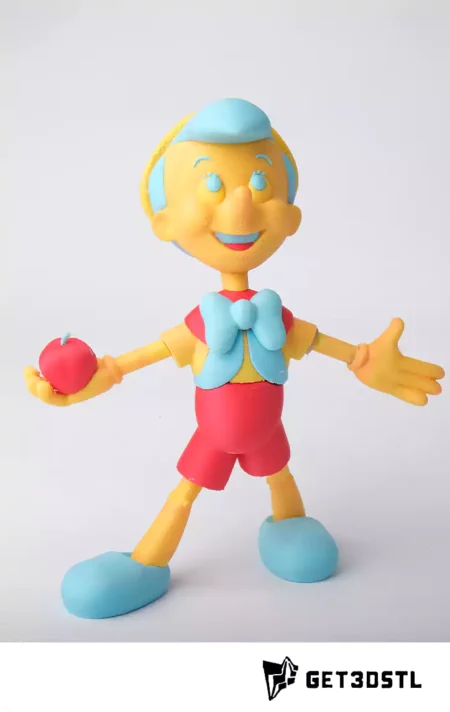 Pinocchio Puppet STL 3D Print Model