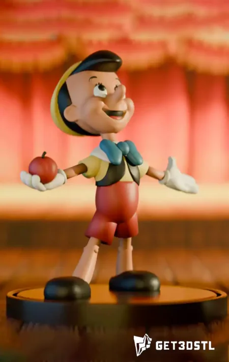 Pinocchio Puppet STL 3D Print Model