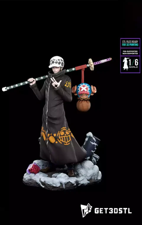 Trafalgar & Chopper STL 3D Print One Piece