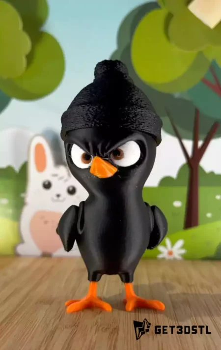 Grumpy Bird STL 3D Print Model